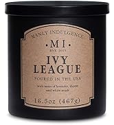Manly Indulgence Ivy League Scented Jar Candle for Men 16.5 oz - White Musk, Citrus, Thyme & Lave...