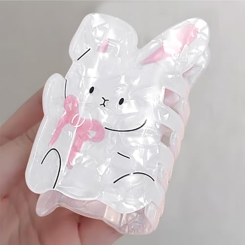 Pinzas para cabello con diseño de conejo Bunny miniatura 4
