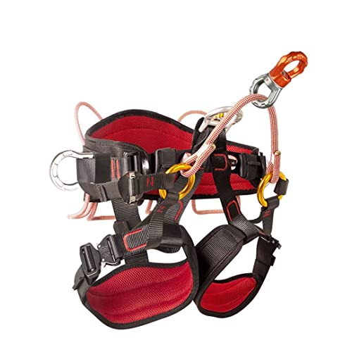 クライミング/ラペリング用クライミングハーネス 安全ハーネスベルトフルボディ/ハーフボディ アウトドア調節可能な安全ベルト 高耐久落下防止ハーネス ウエスト保護空中作業落下保護ベルト