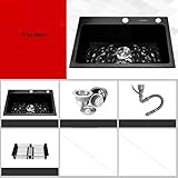 ★ Hitzebeständigkeit der Spüle und Rostschutz ： ---------- Hitzebeständigkeit und Rostbeständigkeit sind für jedes Spülbeckenmaterial wichtig. Dies ist kein Problem für Edelstahl 304, und die Wärmebeständigkeit und Kühlleistung von Edelstahl sind besonders stark.