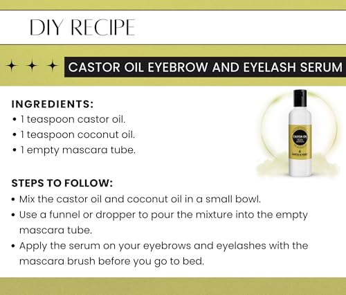 Image of Earth N Pure Castor Oil (Arandi Oil) Cold Pressed, Natural, Therapeutic Grade for Hair Growth, Nails, Eyelash 100 ml