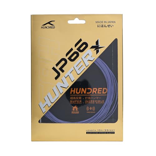 Image of Hundred JP 66 Hunter X Badminton String | Advanced Repulsion & Control | Premium Hitting Sound | Excellent Shock Absorption | Professional Tournament-Grade String