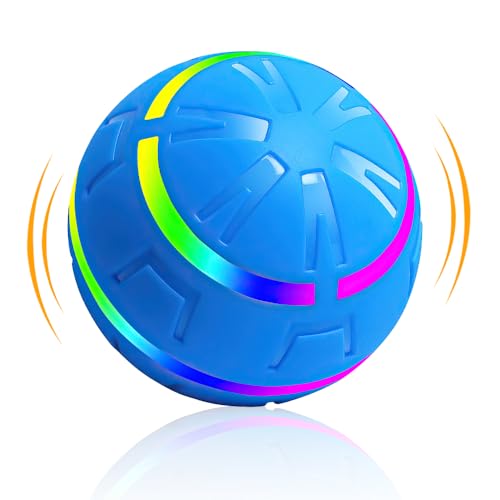 KBIBCK Pelota Interactiva para Perros, Pelota de Juguete Inteligente, Juguete Automático para Perros, Duradera y Automática, Recargable por USB, Duro y Resistente a Las Mordeduras, Pequeños y Medianos