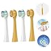 FRCOLOR 4pcs Replacement Electric Toothbrush Soft Brush for Electric Toothbrush Compatible Snap Handles for Boys and Girls Options