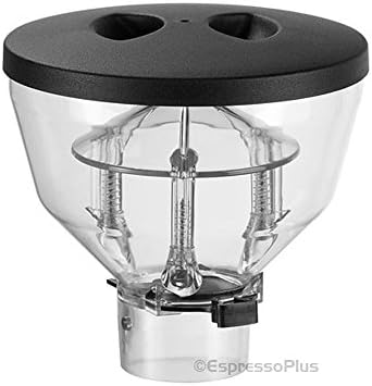 Mazzer Mini Short Low Profile Hopper Complete with Lid & Sliding Gate – OEM/Replacement hopper fits the Mazzer Mini, Mazzer Mini E, and the Super Jolly.