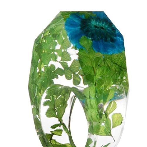 Chunky Resin Ring Beautiful Indie, Modern, Vintage Style Statement Rings Are Made Of Resin Handcrafted For You With Real Flowers. #TOP3