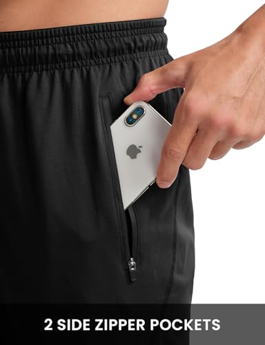 TBMPOY Men's Sweatpants with Zipper Pockets Lightweight Joggers Slim Fit Athletic Pants for Track Running Workout3