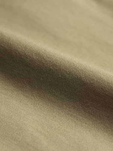 Image of The Souled Store Cargo: Men and Boys Buttoned Waist Solid Cotton Twill Lightweight Stretchable Multi Pocket Everyday Straight Fit Cargo Pants