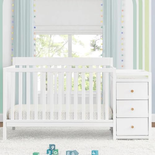 Image of Delta Children Flynn 5-in-1 Convertible Crib and Changer, Greenguard Gold