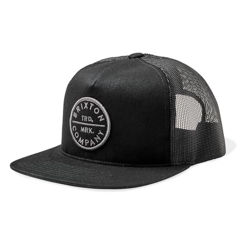 BRIXTON Mesh Hat Capuchon, Noir/Noir, Taille Unique Homme