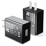 5V 2A Power Plug Adapter UL Certified USB Wall Charger Box AC Fast Charging Block Cube Brick Home Travel Use for iPhone 13/14/15/16/17 Pro/Pro Max/Plus, XS/XR/X, Watch Series 8/7 2Pack