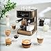 KARACA MyCaffe Barista S10 Espresso, Latte & Cappuccino Coffee Machine with Integrated Milk Tank, 1,8L, 1350W, Touch Control Panel, 15 Bar Pump Pressure, Hot Milk Function, Walnut Brown