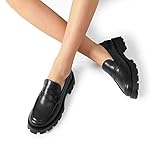 DREAM PAIRS Women's Loafers, Lug Sole Slip On Platform Chunky Penny Loafers for Women Dressy and Work, Business Casual Shoes for Women - Image 5