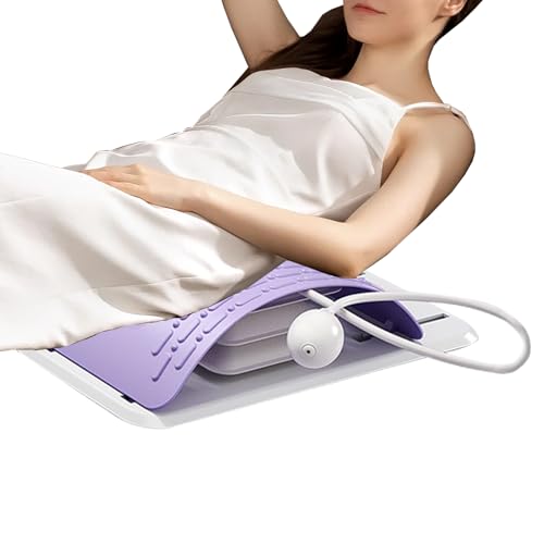 Fyrdyn Dispositivos Para Estirar La Espalda Baja | Estirador De Espalda Ergonómico Para El De La Baja - Tabla de Soporte Correctora con Diseño Ajustable para Ejercicio y Entrenamiento,Para