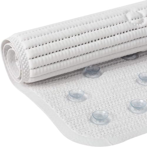 Duck Brand Clorox Cushioned Shower Mat, Non Slip Bathtub Mat with Suction Cups, 21 Inches x 21 Inches, White by Duck - Image 5