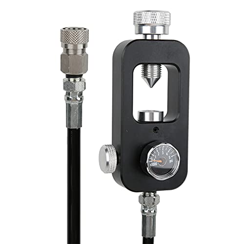 Adaptateur de réservoir d'oxygène de plongée robuste S-02 avec manomètre
