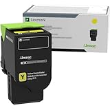  Lexmark 78C00YG cartuccia toner giallo – Toner per stampanti laser, 1400 pagine, giallo
