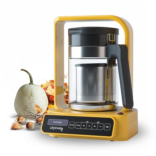 LEVO C - Large Batch Herbal Oil Infusion Machine - Botanical Extractor - Herb Decarboxylator & Oil Infuser - Edible Infusion Maker - For Infused Gummies, Tinctures, Brownies & More - Butter Yellow