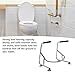 Topyond Toilet Safety Rails, Stable Prevent Slip, Thickened Stainless Steel, Stand Alone Grab Bar, Raised Toilet Handles for Seniors,Disabled