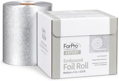 ForPro Expert Embossed Aluminum Foil Roll, 5"W x 320'L, Medium