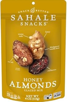 Sahale Snacks Glazed Mix, Honey Almonds, 4 Oz