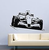 Cool Car Sport Race Formula 1 Man Cave Garage Home Kids Room Wall Decals Vinyl Decor Stickers MK1582