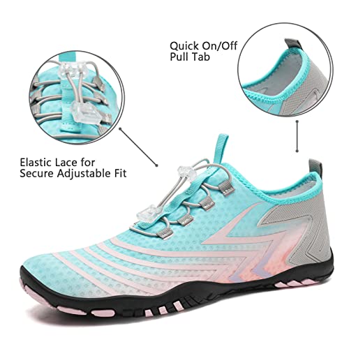 Water Shoes Mens Womens Beach Swim Shoes Quick-Dry Aqua Socks Pool Shoes for Surf Yoga Water Aerobics3