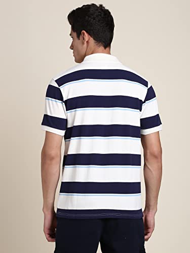 Image of Dennis Lingo Men's Slim Fit Navy Polo T-Shirt