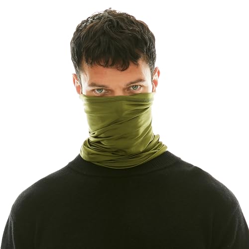Image of UV Protection Cooling Neck Gaiter Face Mask Scarf for Men - Windproof Neck Cover Bandana Neck Warmer Mask