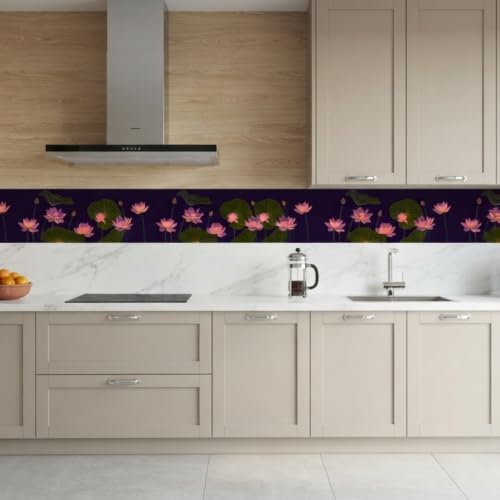 Image of Decorative Peel and Stick Wall Border Sticker 4 Inch x 4 Feet | Waterproof Self Adhesive PVC Wallpaper Border | Floral, Vintage & Traditional Designs | Wall Trim for Home Decor, VWB6