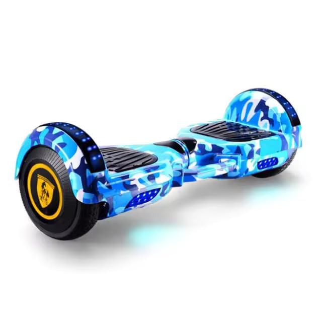 6.5" HoVeRbOaRd eLeCtRiC ScOoTeR FoR KiDs aNd bEgInNeRs – fLaShInG LeD LiGhTs, MuSiC ViA BlUeToOtH, aNd lIgHtWeIgHt sElF-BaLaNcInG FrAmE – MuLtI CoLoR-image-3