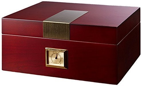 La Madera Cubana Cherry Humidor Oak Tree Cigar Humidor With Humidifier & Hygrometer Cigars Box Set, Durable & Elegant Wood Design, Functional High-End Interior Perfect For 30-50 Cigars #TOP3