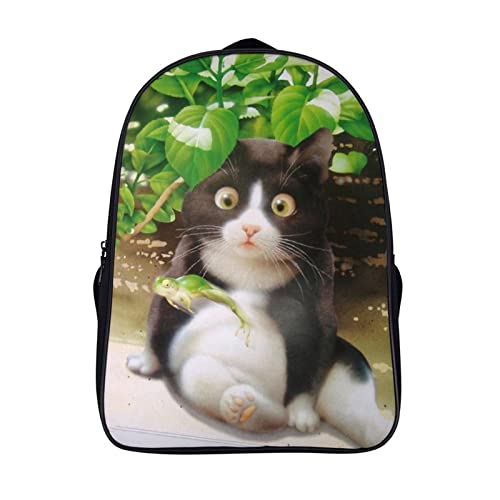 Sac d'école léger 40cm motif chat pour soulager le dos des enfants