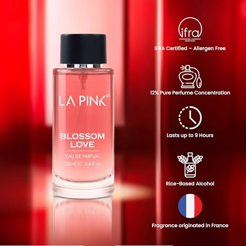 Image of La Pink Blossom Love EDP Perfume for Woman & Man | Rose, Citrus, Fruity & Amber Notes | Long Lasting Unisex Luxury Fragrance for Men & Women | 100ml