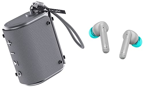 Image of boAt Airdopes 141 True Wireless in Ear Earbuds with mic, 42H Playtime, BeastMode & Stone Grenade 5 W Bluetooth Speaker with Upto 7 Hours Battery, IPX6 Water & Shock Resistant, Integrated Controls