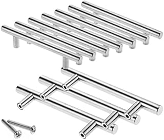 Cabinet Handles Shentian 10 Pcs 96mm Stainless Steel T bar Handle Kitchen Cup Board Cabinet Door Knobs,Brushed Nickel Stainless Steel Kitchen Cabinet New, Cabinet Pulls 96X150MM