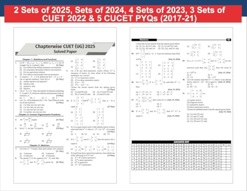 Image of Disha GoTo Guide for CUET (UG) 2026 Mathematics with 16 Previous Year Questions & 10 Practice Sets 5th Edition | NCERT Coverage, PYQs & Practice Question Bank | MCQs, AR, MSQs & Passage Questions