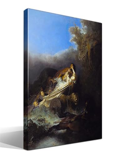 cuadrosfamosos.es | Cuadro | Canvas | Wall Art | El secuestro de Proserpina de Rembrandt Harmenszoon van Rijn | Impresión Giclée sobre lienzo de algodón 100% | Bastidor de 3cm | 70x95cm