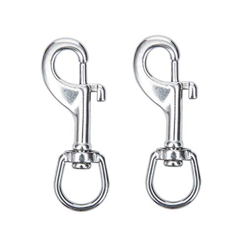 SHONAN Swivel Eye Bolt Snap Hook, 2 Pack 3-1/2" Single Ended snap Clips