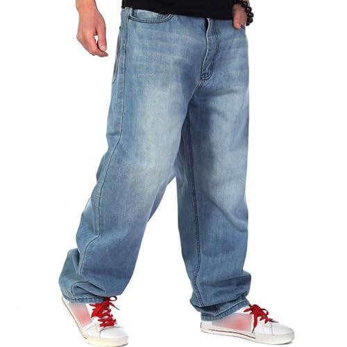 Jeans oversize homme pour oublier les pantalons serrés grâce à une coupe droite ample