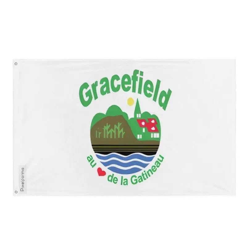 Drapeau Gracefield en polyester résistant grand format extérieur Pixelforma