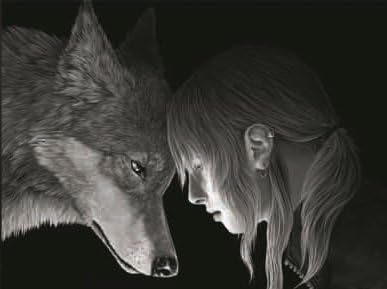 Those Flipping Pictures 3D Posters and Lenticular (3 Images in 1) Wall Art Optical Illusion Images and Holographic Pictures (Wolf Friend-3d)