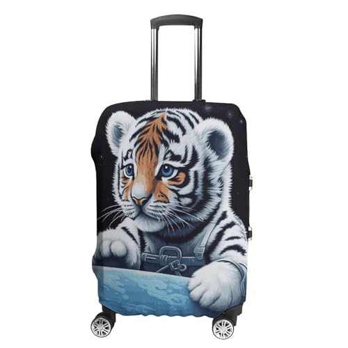 Housse de valise tigre dans l'espace élastique et lavable pour bagages 48-81 cm
