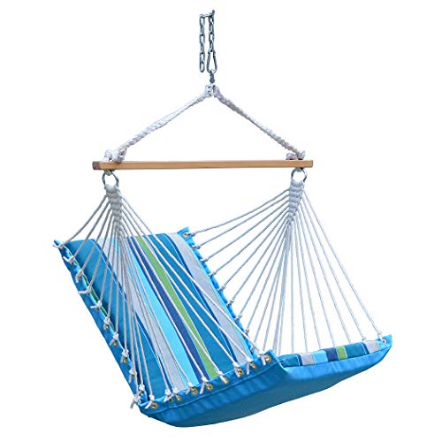 Algoma Net Company 1500S217212 Sunbrella Soft Comfort Hammock Hanging Chair, Blue #TOP3
