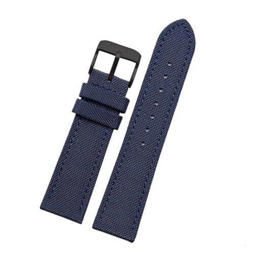 Ceinture de montre en nylon bleu noir étanche pour Timex BM8475 23mm
