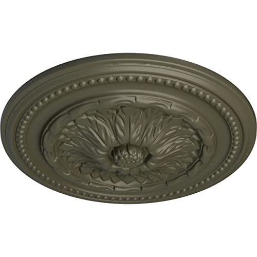 Image of Ekena Millwork CM15CHWHF 15-3 /4 inch x 1-7 /8 inch Chester Ceiling Medallion, Witch Hazel