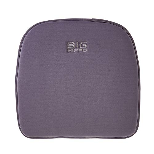 Big Hippo Chair Pads, Memory Foam Chair Seat Cushion Non Slip Rubber Back Thicken Chair Padding With Elastic Bands For Home Office Outdoor Seats (Gray-1Pc) #TOP4
