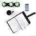 GALILEO® Double AA Big Book Cover & 12 Steps & 12 Traditions | Medallion Holder | by Galileo | Perfect Gift | Alcoholics Anonymous (Plain/Coin Pocket/Black)