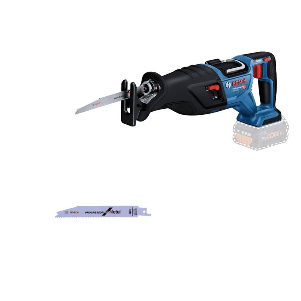 Scie Sabre Sans Fil Bosch Professional GSA 12V-14 - 2 Batteries 3.0Ah, L-BOXX, Parfaite Pour Bois/Métal