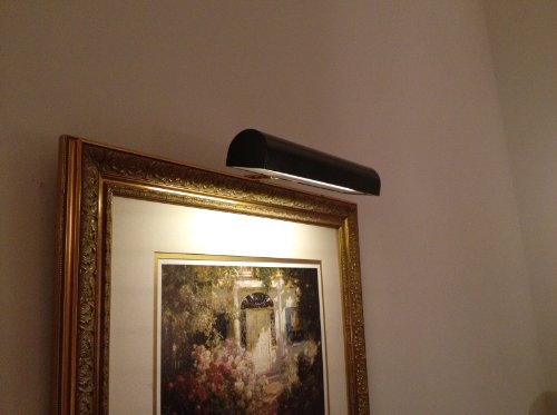 Filmpharm,Inc. Led Remote Control Picture Light Cordless – Matte Black Finish – For Pictures Up To 3 Feet Wide- Safe For Artwork – No Uv And No Heat – Solid Steel Frame 1.3 Lbs – Dimmer Included #TOP2